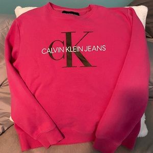 Hot Pink Calvin Klein Crew Neck